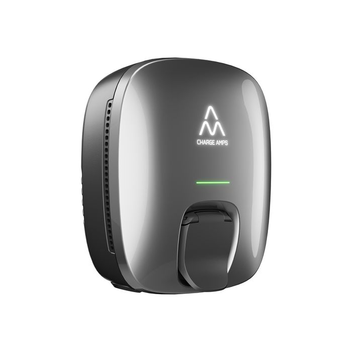 Charge Amps Luna - Borne de recharge murale pour véhicule électrique - 22 kW - Triphasé - 32 A - Avec fonction d'équilibrage de charge et compatibilité énergie solaire