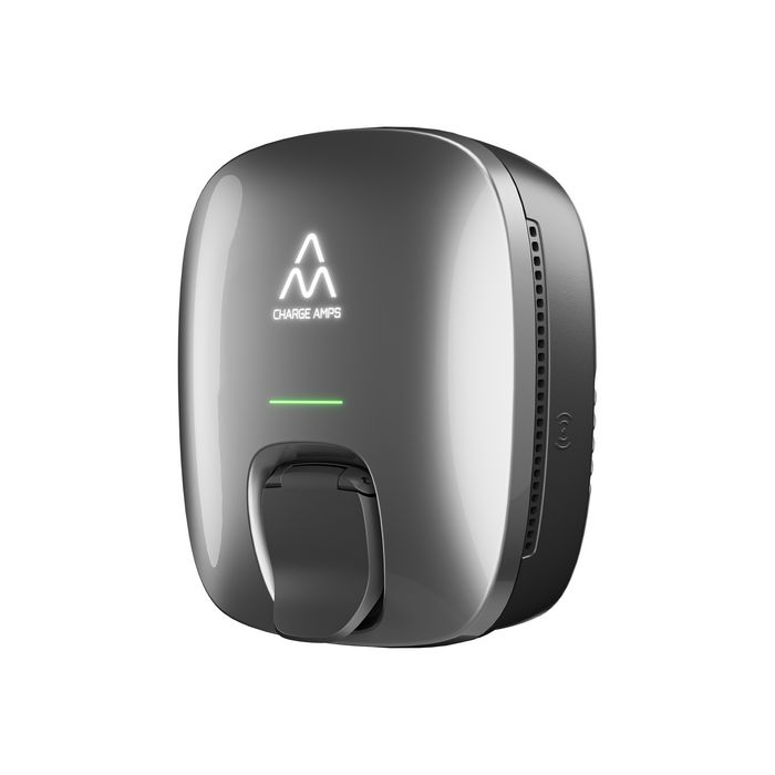 Charge Amps Luna - Borne de recharge murale pour véhicule électrique - 22 kW - Triphasé - 32 A - Avec fonction d'équilibrage de charge et compatibilité énergie solaire