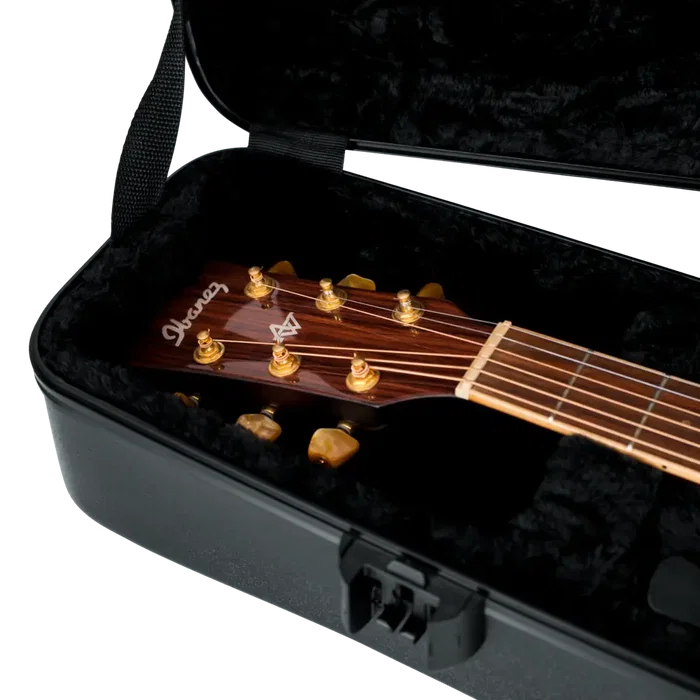 Gator Étui rigide moulé pour guitare acoustique dreadnought TSA ATA - Noir Gator Étui rigide moulé pour guitare acoustique dreadnought TSA ATA - Noir