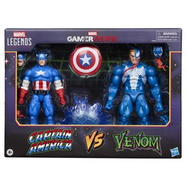 Hasbro Marvel Legends Gamerverse Pack de 2 figurines Captain America vs Venom