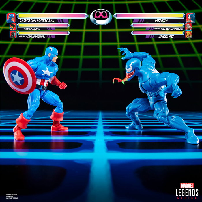 Hasbro Marvel Legends Gamerverse Pack de 2 figurines Captain America vs Venom