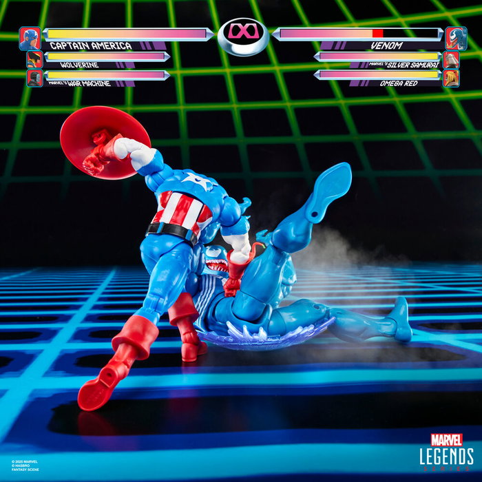 Hasbro Marvel Legends Gamerverse Pack de 2 figurines Captain America vs Venom