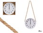 Giftdecor Horloge Murale à Suspendre en Plastique Blanc 25 cm (Set de 12)