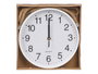 Giftdecor Horloge Murale à Suspendre en Plastique Blanc 25 cm (Set de 12)