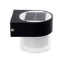 Applique murale solaire LED avec détecteur de mouvement radar, panneau 0,5 W, IP65, 2700K
