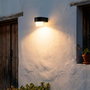 Applique murale solaire LED avec détecteur de mouvement radar, panneau 0,5 W, IP65, 2700K