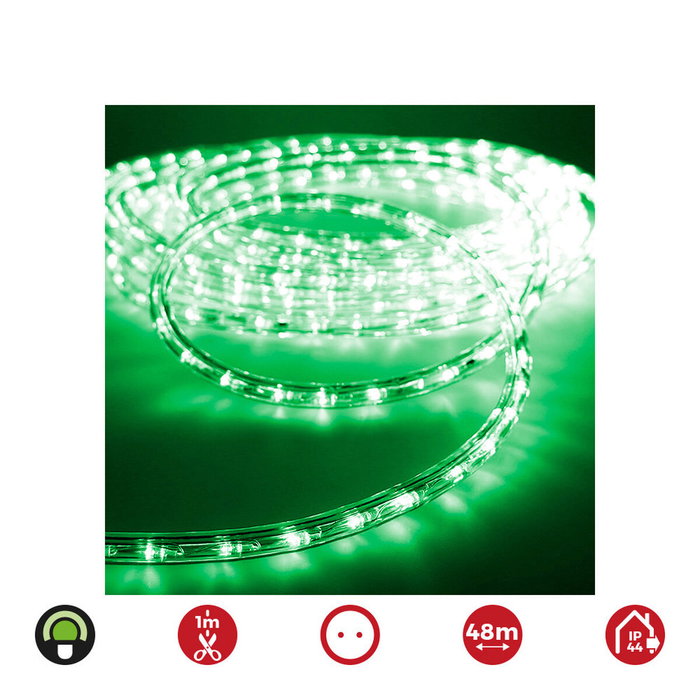 Tuyau d'arrosage LED EDM 72715 flexiLED Vert 2 voies