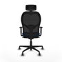 Piqueras y Crespo Chaise de Bureau 1D036G2 Bleu