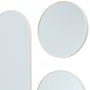 Home Deco Factory Lot de 3 miroirs Veda beige