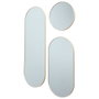 Home Deco Factory Lot de 3 miroirs Veda beige