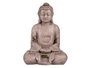 Ibergarden Bouddha Polyrésine Mains Jointes Petit Gris 17x37x26 cm (Set de 2)