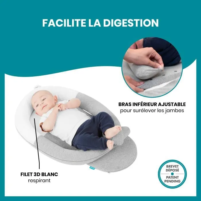 Babymoov Réducteur anti-coliques CloudNest avec bouteille d'eau chaude intégrée pour le bien-être de bébé
