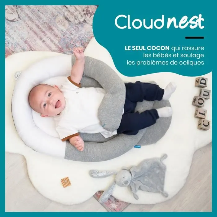 Babymoov Réducteur anti-coliques CloudNest avec bouteille d'eau chaude intégrée pour le bien-être de bébé