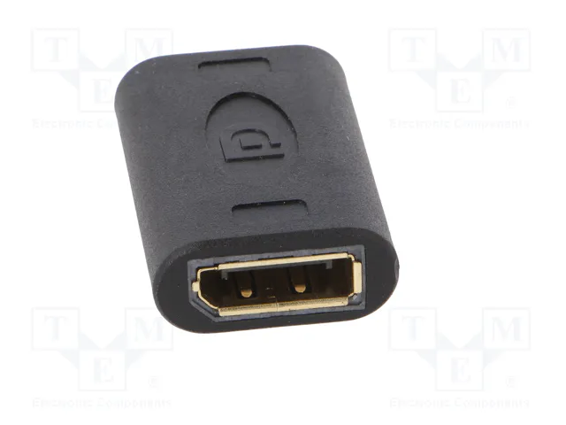 LOGILINK Adaptateur DisplayPort socle, de deux côtés, DisplayPort 1.4 noir