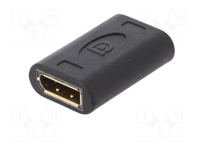 LOGILINK Adaptateur DisplayPort socle, de deux côtés, DisplayPort 1.4 noir