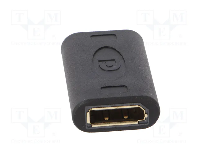 LOGILINK Adaptateur DisplayPort socle, de deux côtés, DisplayPort 1.4 noir