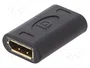 LOGILINK Adaptateur DisplayPort socle, de deux côtés, DisplayPort 1.4 noir