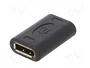 LOGILINK Adaptateur DisplayPort socle, de deux côtés, DisplayPort 1.4 noir