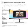 HP Series 7 Pro 734pm - Écran de conférence 34 pouces WQHD avec webcam IA, Thunderbolt 4 et affichage HDR400 IPS Black