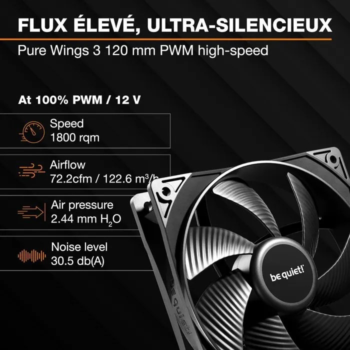 Be Quiet! Pure Loop 3 Watercooling BW027EU - Refroidissement liquide silencieux de processeur - 240 mm Be Quiet! Pure Loop 3 Watercooling BW027EU - Refroidissement liquide silencieux de processeur - 240 mm