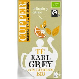 CUPPER Thé Earl Grey avec agrumes bio 20 sachets