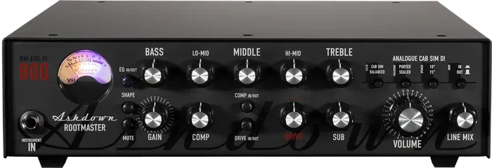 ASHDOWN RM-800-EVO-III Amplificateur Basse Tête de Transistor 800W Rootmaster EVO III ASHDOWN RM-800-EVO-III Amplificateur Basse Tête de Transistor 800W Rootmaster EVO III