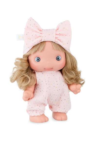 Marina & Pau Piu mono - Poupée rose à pois en vinyle 25 cm, avec étui, produit en espagnol Marina & Pau Piu mono - Poupée rose à pois en vinyle 25 cm, avec étui, produit en espagnol