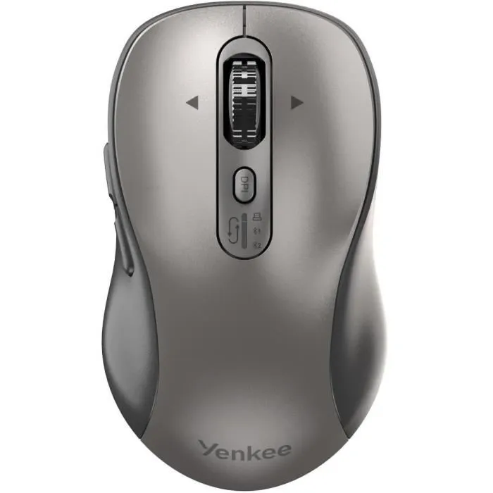 Yenkee Souris Sans Fil Rechargeable YMS 2010SR - Bluetooth 5.1 / USB 2,4 GHz - Capteur DPI Réglable 1000 à 3200 - Défilement 4 Directions - Silencieuse Yenkee Souris Sans Fil Rechargeable YMS 2010SR - Bluetooth 5.1 / USB 2,4 GHz - Capteur DPI Réglable 1000 à 3200 - Défilement 4 Directions - Silencieuse
