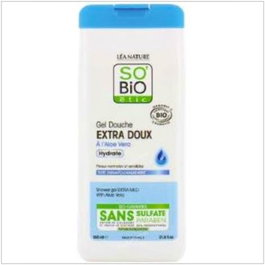 SO´BIO ETIC Gel douche extra doux hydratant à l'aloe vera BIO 650ml