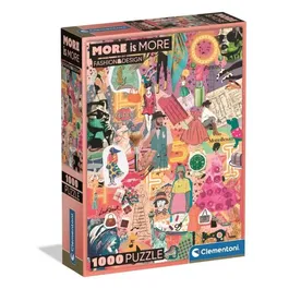 Clementoni - Puzzle Compact 1000 pièces - More is more - Fashion & Design - 70 x 50 cm - Avec poster - Art contemporain