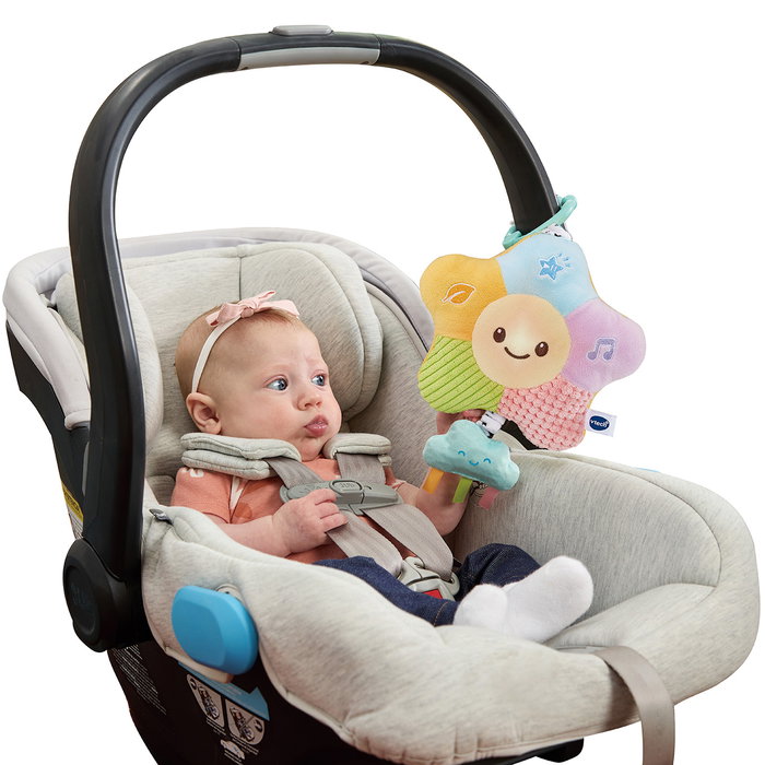 VTech Lampe de Nuit Étoile de Couleurs pour Bébé - Veilleuse Portable avec Sons de la Nature, Musique Relaxante et 3 Modes de Lumière pour Aider à Dormir