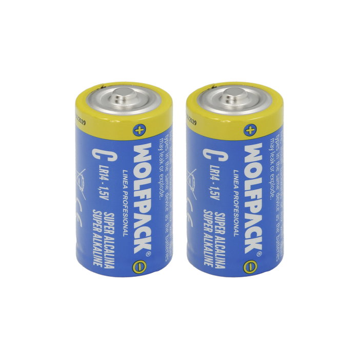 Wolfpack LINEA PROFESIONAL Piles Alcalines C - LR14 (Blister de 2 pièces) Wolfpack LINEA PROFESIONAL Piles Alcalines C - LR14 (Blister de 2 pièces)