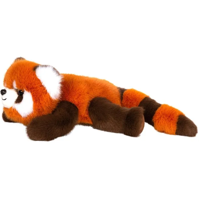 Gipsy Toys - Peluche Floppy Choopy Panda Roux de 22 cm en Peluche Douce à Texture Réaliste Orange Marron Blanc