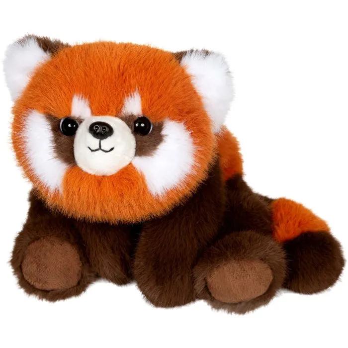 Gipsy Toys - Peluche Floppy Choopy Panda Roux de 22 cm en Peluche Douce à Texture Réaliste Orange Marron Blanc