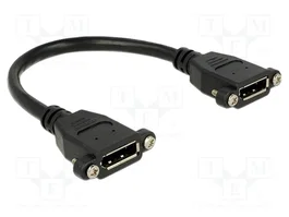 DELOCK Câble DisplayPort 1.2 - 0,25m - Noir