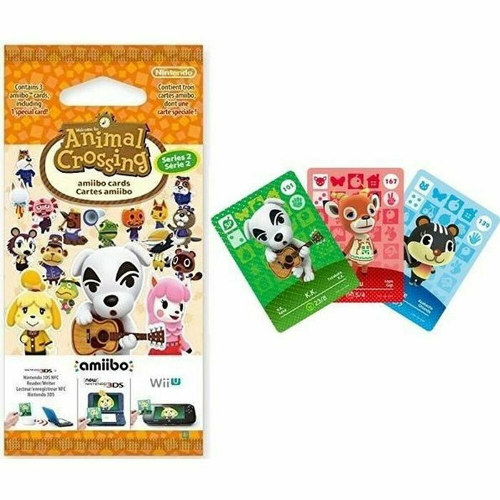 Nintendo Cartes Amiibo - Animal Crossing Série 2 (3 cartes + 1 pièce spéciale)