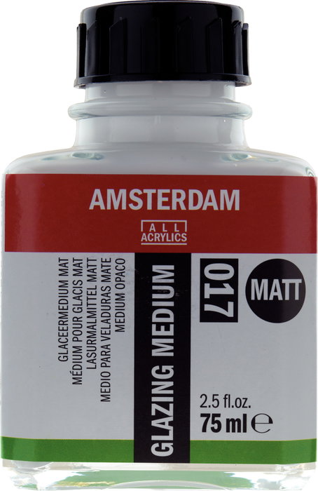 Amsterdam Flacon moyen pour glacis mat 017, 75 ml Amsterdam Flacon moyen pour glacis mat 017, 75 ml