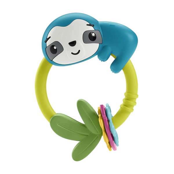 Fisher-Price - Sonajeros y mordedores animales - Série d'anneaux de dentition et hochets pour bébé, modèles assortis