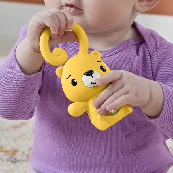 Fisher-Price - Sonajeros y mordedores animales - Série d'anneaux de dentition et hochets pour bébé, modèles assortis