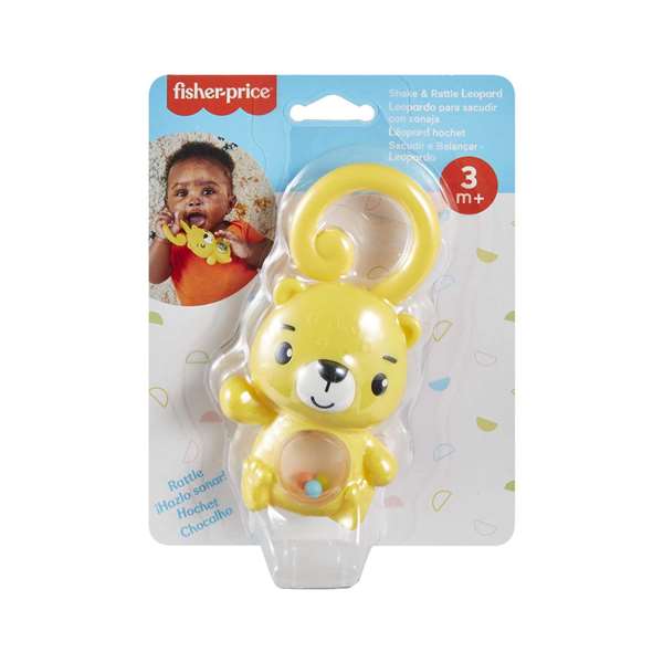 Fisher-Price - Sonajeros y mordedores animales - Série d'anneaux de dentition et hochets pour bébé, modèles assortis