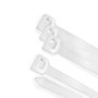WOLFPACK LINEA PROFESIONAL Colliers de serrage en nylon 4,5 x 200 mm, Blanc / Naturel (Lot de 100)