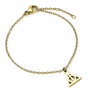 THE CARAT SHOP Bracelet Reliques de la Mort Harry Potter en acier inoxidable, réglable 16-18 cm, idéal cadeau