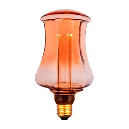 Fbright S100 Ampoule LED Décorative E27 4W 200lm 1800K Lumière Chaude Vintage Forme Campagne Verre Ambre 96 x 183mm
