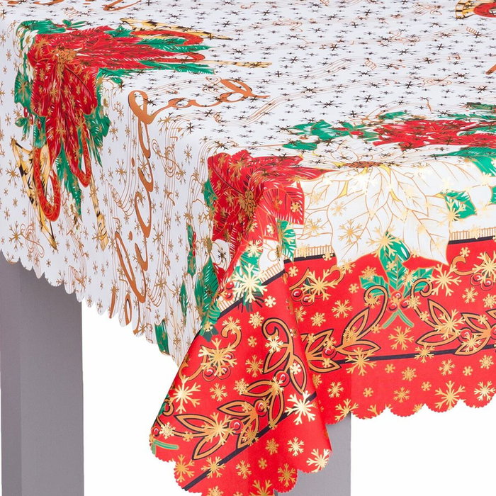 BigBuy Home Nappe Multicouleur Noël Floral