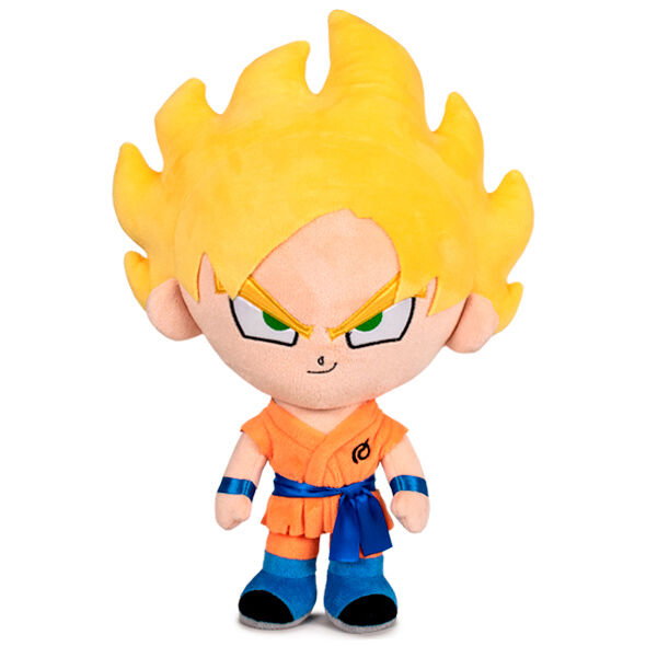 PLAY BY PLAY Peluche Goku Super Saiyan Dragon Ball - Peluche officielle de 31 cm PLAY BY PLAY Peluche Goku Super Saiyan Dragon Ball - Peluche officielle de 31 cm