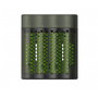 GP ReCyko Speed Charger M451 avec 4 piles AA NiMH 2600mAh - Chargeur rapide intelligent pour piles rechargeables AA/AAA - Noir et Vert