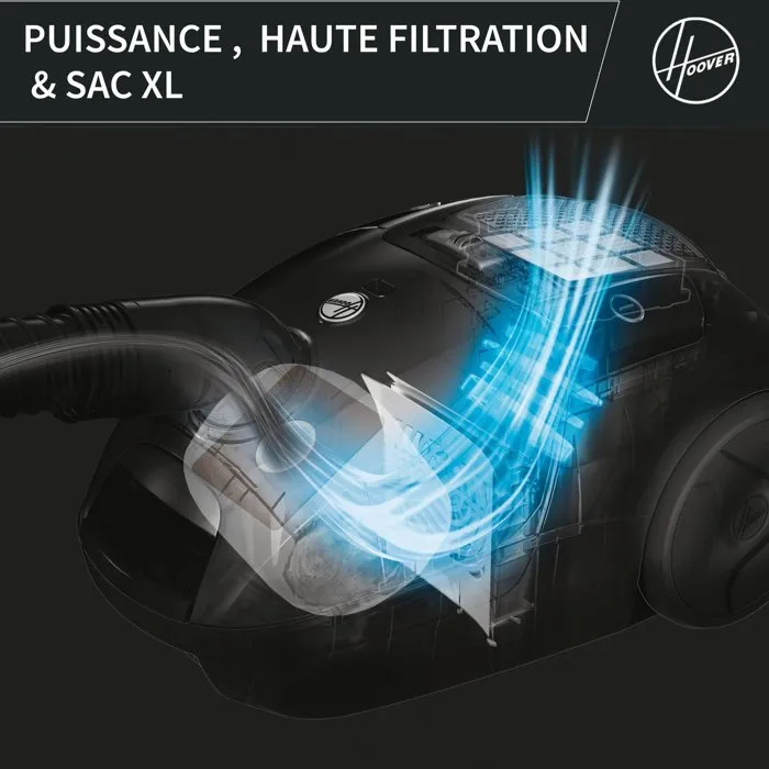 Hoover TXL80PET Aspirateur Traîneau avec Sac 700W