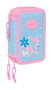 Safta Plumier triple 37 pièces avec motif 'Smile' Blackfit8, dimensions 12.5x19.5x5.5 cm, pour enfants à partir de 3 ans