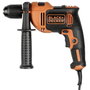 Black + Decker BEH710-QS Perceuse à percussion filaire 710W avec 4 forets