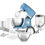 Sencor STM 7872BL Robot Pâtissier avec Mélangeur, 1000 W, Bol Inox 4.5 L, 8 Vitesses, Fonction Pulse, Écran LED et Éclairage - Accessoires Inclus